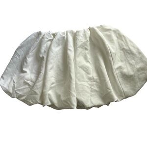Cream Bubble Mini Skirt